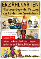 Vorschau - Fördermaterial/Inklusion - Nikolauslegende Vorlesegeschichte Kindergarten Grundschule ERZÄHLKARTEN - Deckblatt