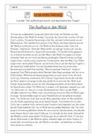 Vorschau - Arbeitsblätter - Leseverständnis 3. Klasse "Der Ausflug in den Wald" - Deckblatt