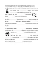 Vorschau - Arbeitsblätter - A Crime Story - Tenses Exercise - Deckblatt