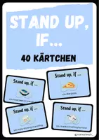 Vorschau - Arbeitsblätter - Stand up, if … Kennenlernspiel Englisch - Deckblatt