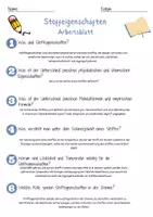 Vorschau - Arbeitsblätter - Stoffeigenschaften Arbeitsblatt DaZ 7. & 8.Klasse Gymnasium Materialeigenschaften Arbeitsblatt mit Lösungen - Seite 2