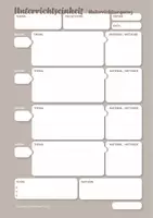 Vorschau - Lehrpläne/Lehrermaterial - Unterrichtseinheit planen (Vorlage zur Unterrichtsplanung) - Seite 1