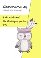 Vorschau - Test - Differenzierter Klausurvorschlag: Ein Montagmorgen im Bus (Kurzgeschichte) - Deckblatt