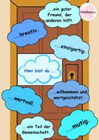 Vorschau - Poster - Willkommensschild Klassenzimmer – Dekoration & Classroom-Management zur Förderung von Gemeinschaft und Motivation - Deckblatt