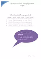 Vorschau - Stundenentwürfe - Unterrichtseinheit Bewegungskünste "Reifen" - Deckblatt