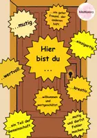 Vorschau - Poster - Willkommensschild Klassenzimmer – Dekoration & Classroom-Management zur Förderung von Gemeinschaft und Motivation - Deckblatt
