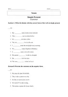 Vorschau - Arbeitsblätter - Grammar - MATERIALPAKET - Tenses - Übungsmaterial oder Klassenarbeiten - Seite 2
