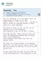 Vorschau - Unterrichtsreihen - Personenbeschreibung: Superheld Tom - einfach bis schwer - Seite 3