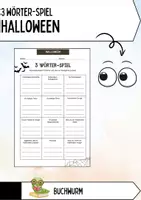 Vorschau - Spiele - 3 Wörter Spiel: HALLOWEEN - Deckblatt