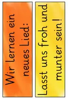 Vorschau - Poster - Nikolauslied „Lasst uns froh und munter sein“ Liederarbeitung Klasse 1-2 TAFELMATERIAL - Seite 1
