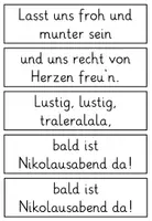 Vorschau - Poster - Nikolauslied „Lasst uns froh und munter sein“ Liederarbeitung Klasse 1-2 TAFELMATERIAL - Seite 3