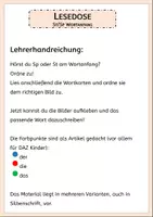 Vorschau - Fördermaterial/Inklusion - Zwei Lesedosen zur Übung von st/sp - Seite 2