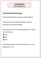Vorschau - Fördermaterial/Inklusion - Lesedose Wörter mit pf - Seite 1