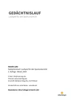 Vorschau - Spiele - Gedächtnislauf: Laufspiel für den Sportunterricht (Grundschule) - Seite 1