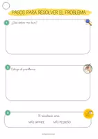 Vista previa - Tarjetas / Manipulativos - 1º CUADERNO PARA LA RESOLUCIÓN DE PROBLEMAS - página 1