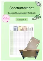 Vorschau - Lehrpläne/Lehrermaterial - Beobachtungsbogen zum Thema Rollbrett - alle Klassenstufen - Deckblatt