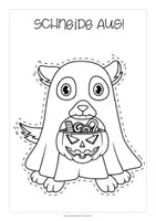 Vorschau - Anderer Materialtyp - Halloween – malen, schneiden, kleben (12 Kopiervorlagen) - Seite 3