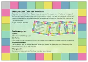 Vorschau - Spiele - Spiele zu den Wortarten / ABC der Tiere Klasse 4 - Deckblatt