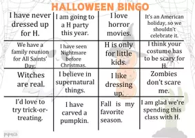 Aperçu - Jeux - Halloween Bingo - Jeu de bingo pour la classe d'ESL - Page 1