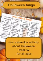 Aperçu - Jeux - Halloween Bingo - Jeu de bingo pour la classe d'ESL - Page de couverture