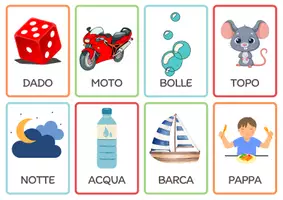 anteprima - Flashcard - Le prime parole, giochiamo insieme! - Pagina 1