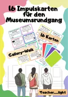 Vorschau - Poster - Impulskarten für den Museumsrundgang / Gallerywalk/ Methode - Deckblatt