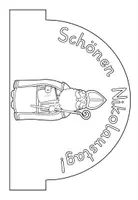 Vorschau - Mal- und Bastelvorlagen - Heiliger Nikolaus Bastelvorlage Krone / Nikolaustag - Seite 2