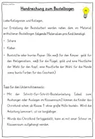 Vorschau - Mal- und Bastelvorlagen - Kunst Weihnachten / Christkind basteln Grundschule - Seite 1