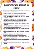 Vorschau - Spiele - Halloween: Was würdest du lieber? – Das Spiel - Deckblatt