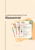 Vorschau - Arbeitsblätter - Materialpaket für den Klassenrat - Deckblatt