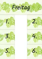 Vorschau - Mal- und Bastelvorlagen - Stundenplan für den Klassenraum - Seite 3
