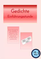 Vorschau - Stundenentwürfe - Gedichte Einführungsstunde mit Kinderreimen - Deckblatt
