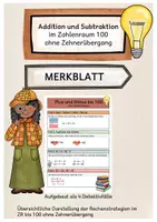 Vorschau - Merkblätter - Merkblatt Addition & Subtraktion ZR 100 ohne Zehnerübergang - Deckblatt