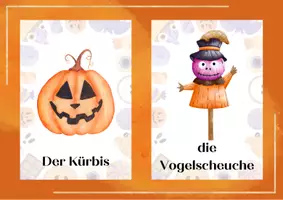 Vorschau - Bildkarten - Halloween-Lernkarten - Seite 1