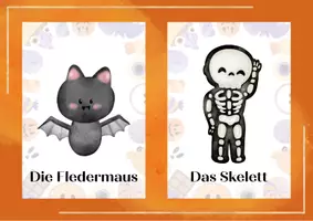 Vorschau - Bildkarten - Halloween-Lernkarten - Seite 3