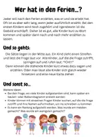 Vorschau - Spiele - Wer hat in den Ferien...? Bewegungsspiel zu Ferienerlebnissen - Seite 1