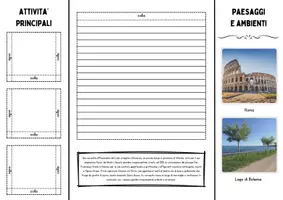 anteprima - Altro tipo di materiale - Lapbook Lazio scuola primaria PDF - Pagina 1