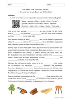 Vorschau - Arbeitsblätter - Stunde: Vom Baum zum Hocker - Deckblatt