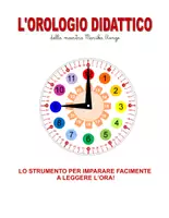 anteprima - Materiale di supporto/inclusione - OROLOGIO DIDATTICO PER IMPARARE FACILMENTE A LEGGERE L'ORA - Pagina di copertina
