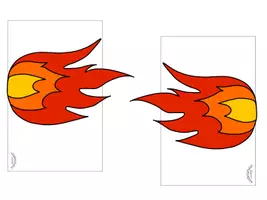 Vorschau - Mal- und Bastelvorlagen - „FEUERLÖSCHEN“ - Feuer aus Toilettenpapierrollen zum Abwerfen - Seite 2