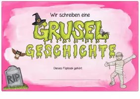 Vorschau - Arbeitsblätter - Flipbook zum Schreiben einer Gruselgeschichte - Seite 2