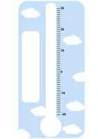 Vista previa - Manualidades / Dibujos para colorear - Termómetro para trabajar las temperaturas - página 1