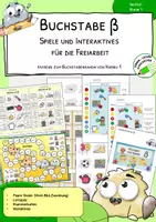 Vorschau - Stationenlernen - Buchstabe ß - Spiele und Interaktives für die Freiarbeit und Stationen - Deckblatt