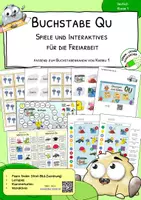 Vorschau - Stationenlernen - QU - Spiele und Interaktives für die Freiarbeit und Stationen - Deckblatt