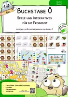 Vorschau - Spiele - Buchstabe Ö - Spiele und Interaktives für die Freiarbeit und Stationen - Deckblatt