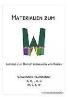 Vorschau - Stationenlernen - Buchstabenmappe W – Buchstabe W lesen & schreiben lernen | Karibu 1 | österreichische Fibelschrift | Klasse 1 - Seite 2