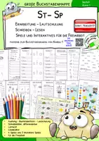 Vorschau - Arbeitsblätter - Buchstabenmappe ST & SP – Lautverbindungen ST & SP lesen & schreiben lernen | Karibu 1 | österreichische Fibelschrift | Klasse 1 - Deckblatt