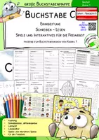 Vorschau - Anderer Materialtyp - Buchstabenmappe C – Buchstabe C lesen & schreiben lernen | Karibu 1 | österreichische Fibelschrift | Klasse 1 - Deckblatt