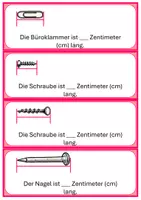 Vorschau - Aufgabenkarten - Aufgabenkarten: Mit dem Lineal messen - Seite 3
