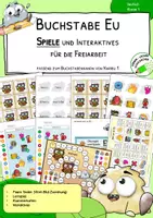 Vorschau - Stationenlernen - EU - Spiele und Interaktives für die Freiarbeit und Stationenarbeit - Deckblatt